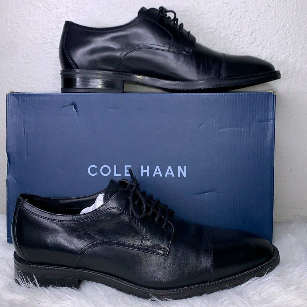 Mens COLE HAAN Shoes Me Cap Oxford Lace up Comfortable C34136 black